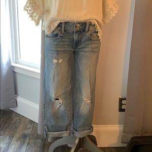 American Eagle skinny crop denim jeans